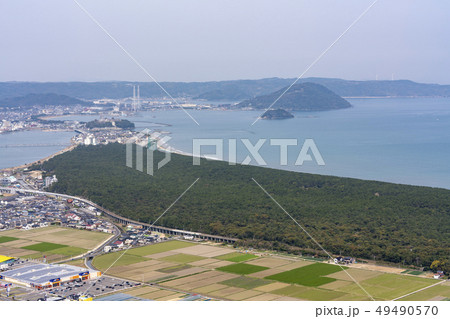 [佐賀県]鏡山からの虹の松原風景 49490570