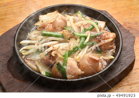 鉄板焼き　ホルモン焼き 49491923