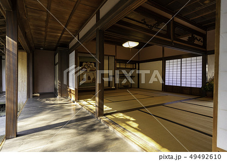 岡山　倉敷市玉島　玉島町並み保存地区　西爽亭　上の間 49492610