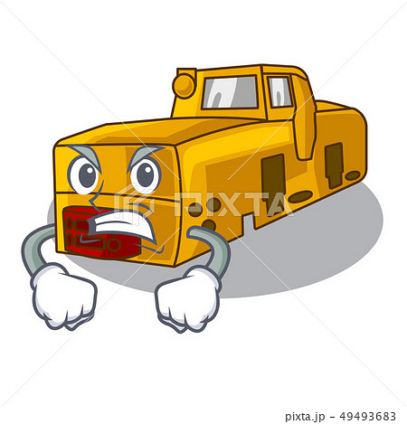 Angry locomotive mine isolated in the mascot Angry locomotive mine isolated in the mascot 49493683
