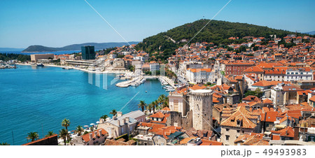 Old town of Split in Dalmatia, Croatia. 49493983