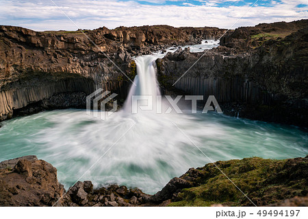 The Aldeyjarfoss Waterfall in North Iceland. The Aldeyjarfoss Waterfall in North Iceland. 49494197