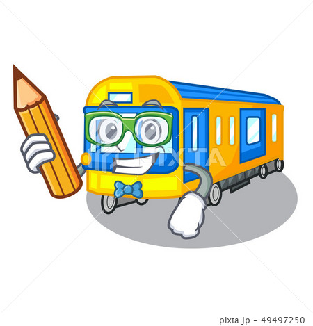 Student subway train toys in shape mascot Student subway train toys in shape mascot 49497250
