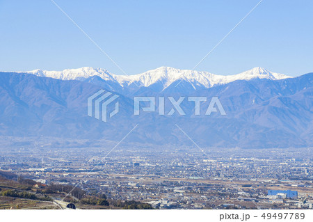 【山梨県笛吹市】花鳥山展望台からの眺望 49497789