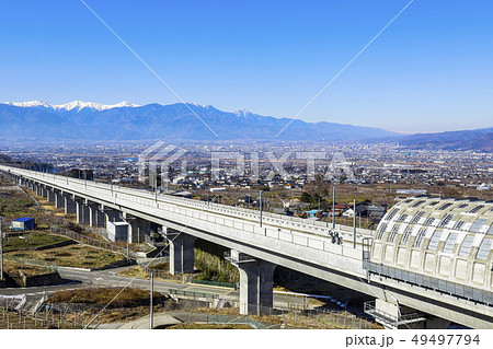 【山梨県笛吹市】花鳥山展望台からの眺望 49497794