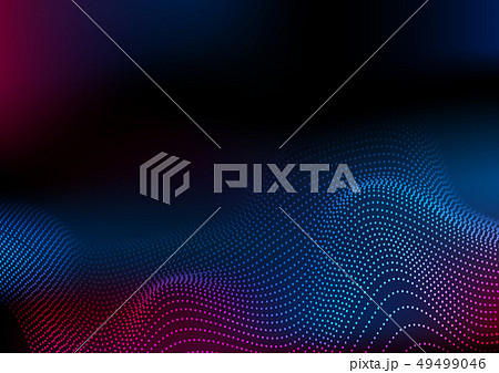 Abstract futuristic blue purple wavy dotted lines Abstract futuristic blue purple wavy dotted lines 49499046