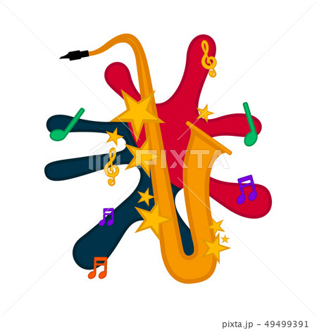 Isolated saxophone image 49499391