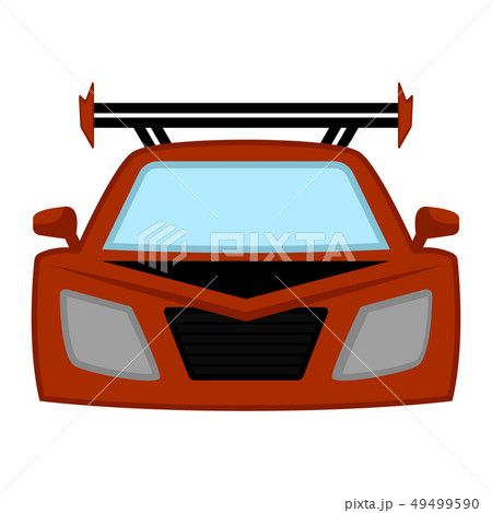 Isolated racing car 49499590