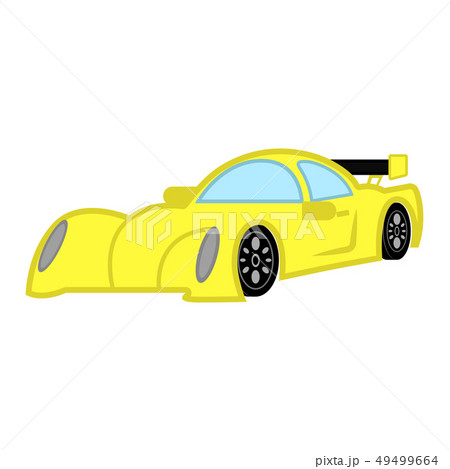 Isolated racing car Isolated racing car 49499664