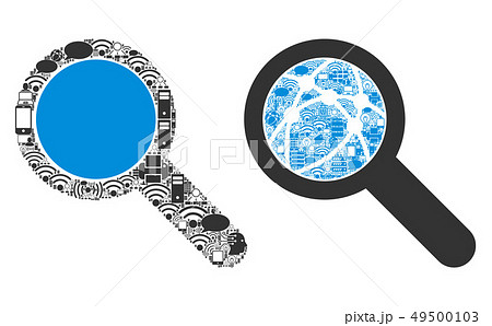 Search Tool Collage Icon for BigData 49500103