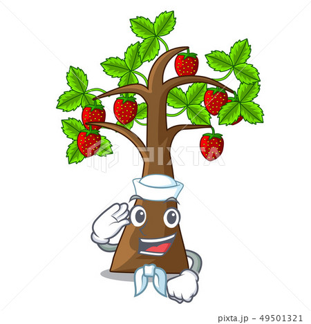 Sailor strawberry tree in the shape character Sailor strawberry tree in the shape character 49501321