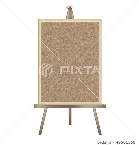 Stand Signboard Easel Cork Board Vertical Type Stock Illustration