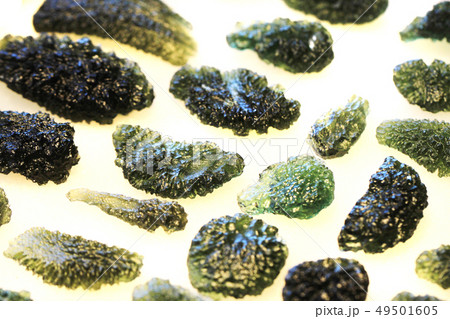 moldavite minerals isolated 49501605