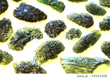 moldavite minerals isolated 49501606