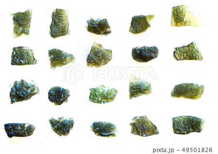 moldavite minerals isolated 49501826