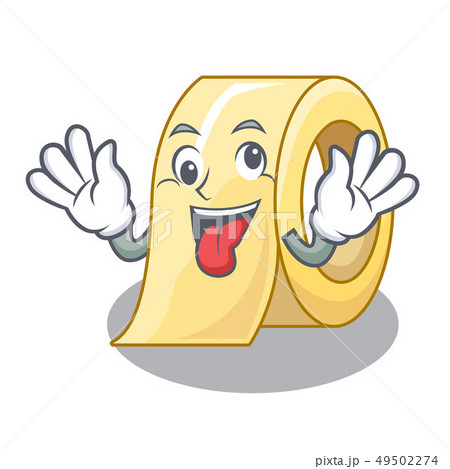 Crazy masking tape in a cartoon box 49502274