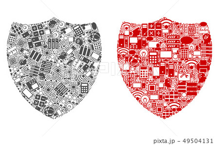 Shield Collage Icons for BigData Shield Collage Icons for BigData 49504131