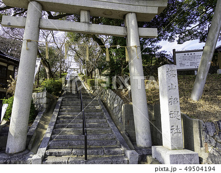 山口　下関　櫻山神社　鳥居　石段 49504194
