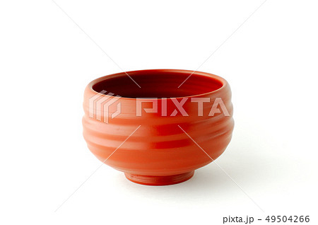 常滑焼朱泥の抹茶茶碗 49504266