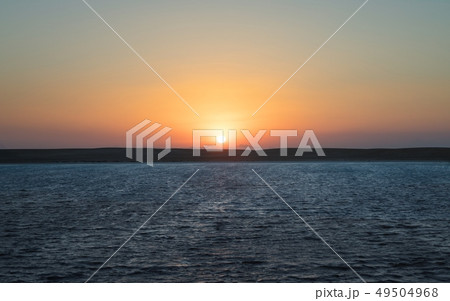 Beautiful sunset over the horizon Beautiful sunset over the horizon 49504968