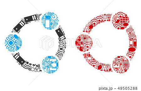 Cooperation Mosaic Icons for BigData 49505288