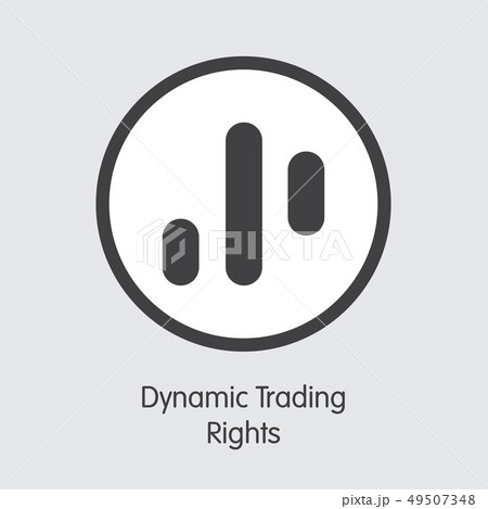 DTR - Dynamic Trading Rights - The Coin Icon. DTR - Dynamic Trading Rights - The Coin Icon. 49507348
