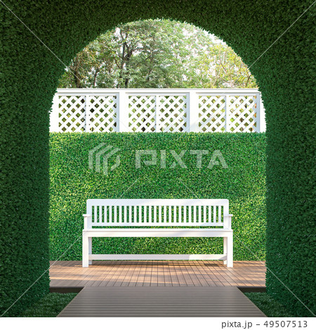 Ivy tunnel 3d render 49507513