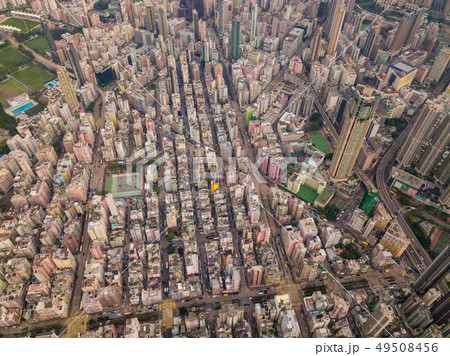 Aerial view of intersections or junctions in Sham 49508456