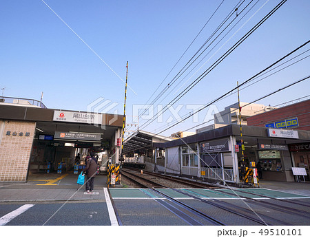日本の東京都市景観 　東急電鉄大井町線 尾山台駅などを望む 49510101