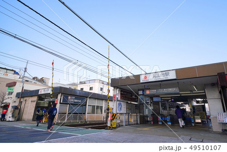 日本の東京都市景観 　東急電鉄大井町線 尾山台駅などを望む 49510107