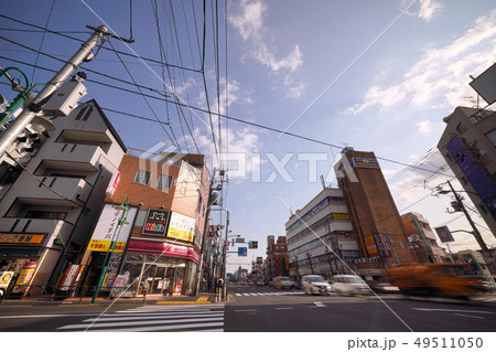 日本の東京都市景観 東急電鉄大井町線 「上野毛駅前」などを望む 日本の東京都市景観 東急電鉄大井町線 「上野毛駅前」などを望む 49511050