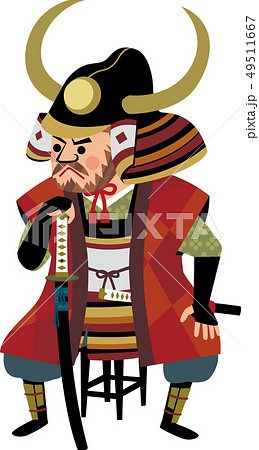 武士（侍）全9枚　【千福寺家家臣団】　オリジナルイラスト　戦国武将　似顔絵 c1c77b1293d8810824848aee3c3954