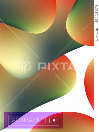 Fluid mesh shapes vector background covers set 49512675