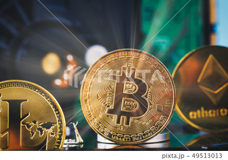 golden bitcoin on dismantle hard disk 49513013