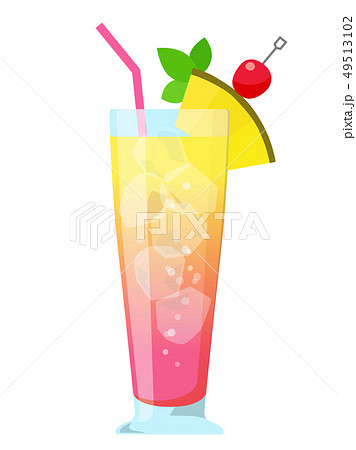 Tropical Juice Illustration Stock Illustration