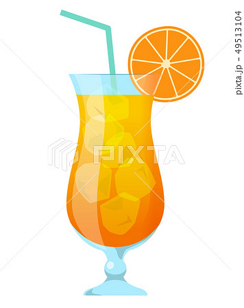 オレンジジュース イラストのイラスト素材 49513104 Pixta