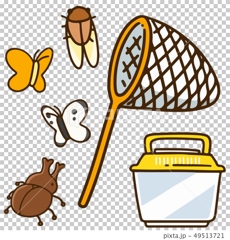 Yellow insect removal illustration set Yellow insect removal illustration set 49513721