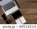 Flat lay of Technology object on table 49514514