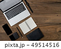Flat lay of Technology object on table 49514516