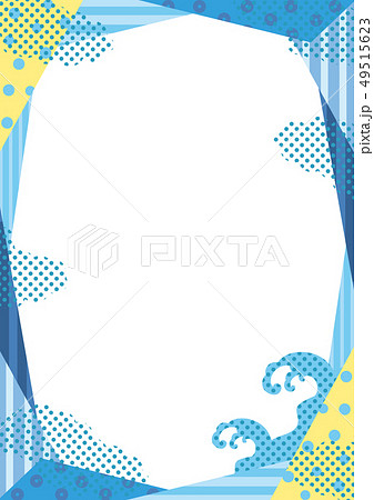 Summer Background Frame Material Stock Illustration