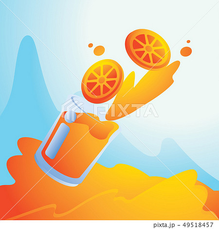 summer splash with orange juice background summer splash with orange juice background 49518457