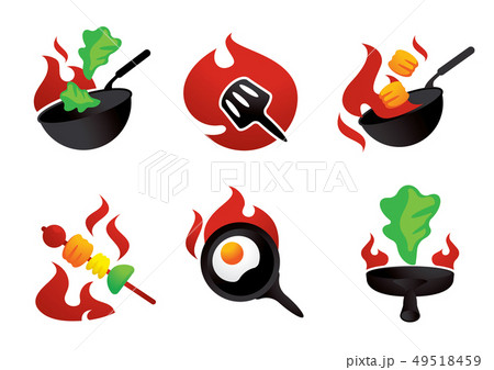 hot cook on fire illustration graphic element hot cook on fire illustration graphic element 49518459