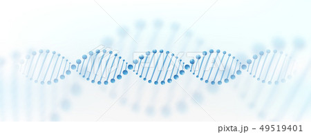 DNA chromosome banner concept. Science technology vector background for biomedical, health 49519401