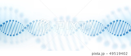 DNA chromosome banner concept. Science technology vector background for biomedical, health 49519402