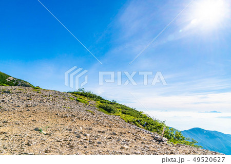常念岳の登山風景　【長野県】 49520627
