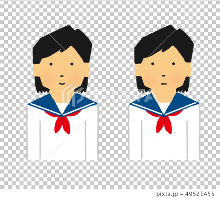 Student, high school student, woman, smile, true face, set, laugh (simple touch) Student, high school student, woman, smile, true face, set, laugh (simple touch) 49521455