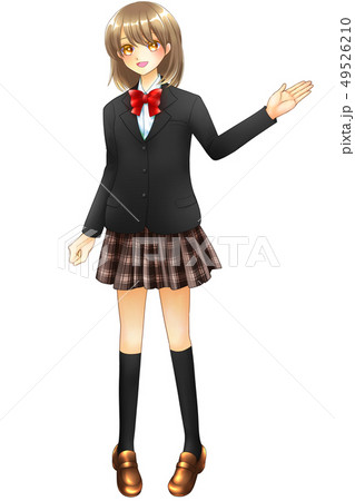 案内する女学生（ヘアピンなし） 49526210
