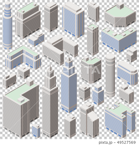 いろいろなビルのイラスト いろいろなビルのイラスト 49527569