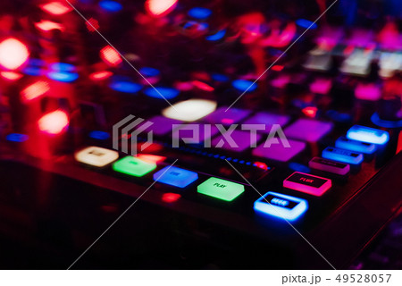 professional DJ mixer controller for mixing music 49528057