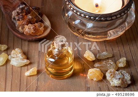 A bottle of frankincense essential oil with 49528696